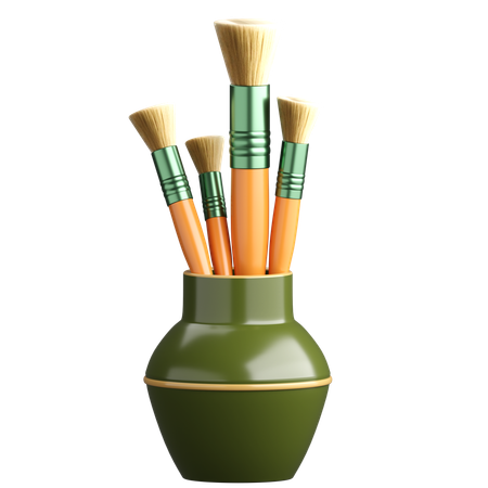 Brush Holder  3D Icon