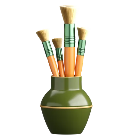 Brush Holder  3D Icon