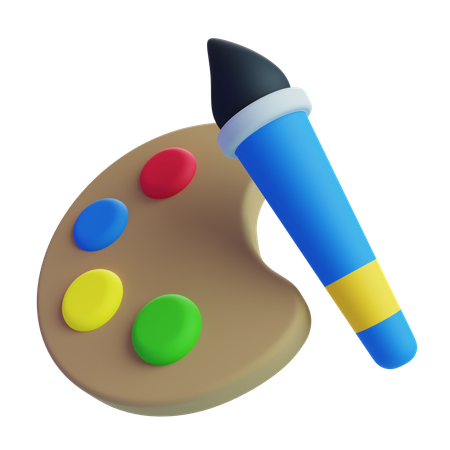 Brush Paint  3D Icon