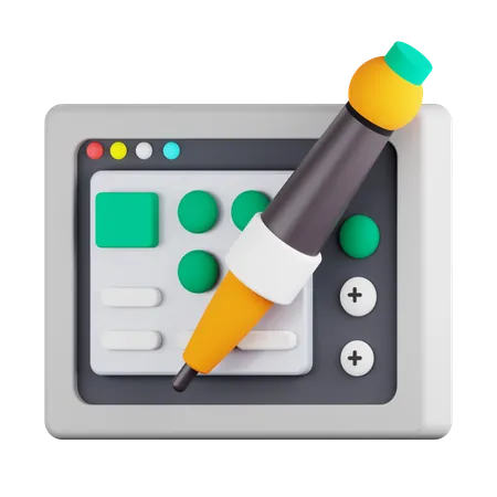 Brush Panel  3D Icon