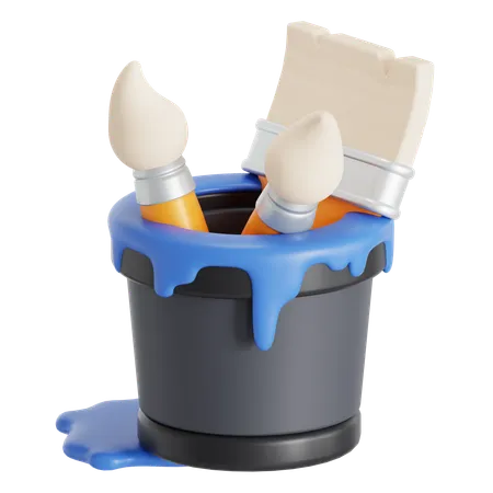 Brush set  3D Icon