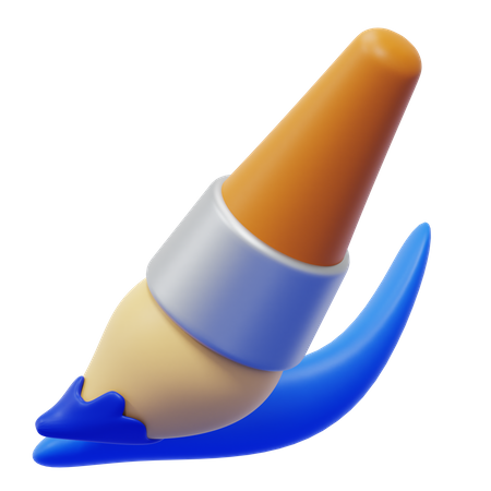 Brush Tool 3D Icon