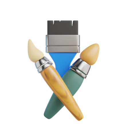 Brushes  3D Icon