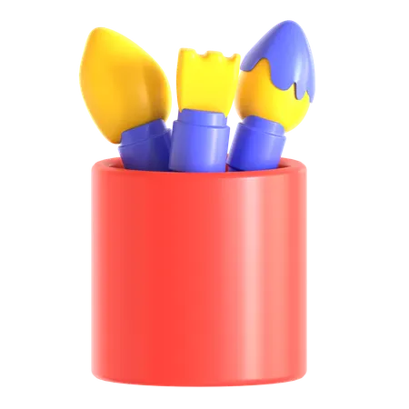 Brushes Holder  3D Icon