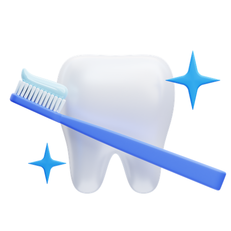 Brushing Teeth  3D Icon