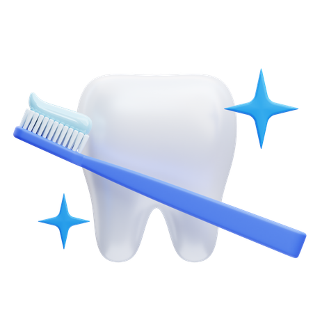 Brushing Teeth  3D Icon