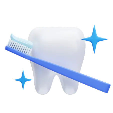 Brushing Teeth  3D Icon