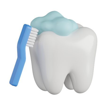 Brushing Teeth  3D Icon
