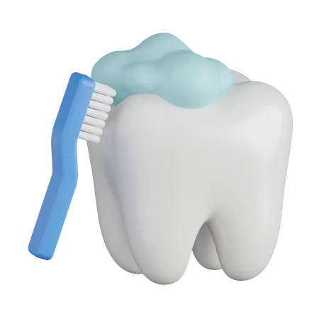 Brushing Teeth  3D Icon