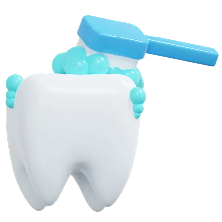 Brushing Teeth  3D Icon