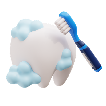 Brushing Tooth  3D Icon