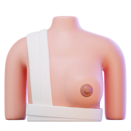 Brustkrebs  3D Icon