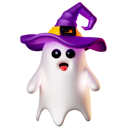 Bruxa fantasma  3D Icon