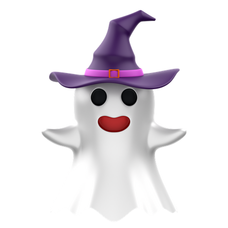 Bruxa fantasma  3D Icon