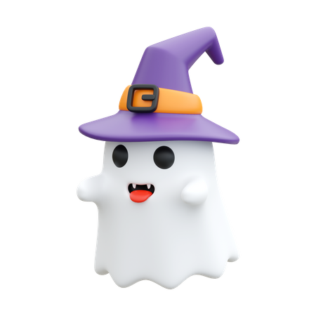 Bruxa fantasma  3D Icon