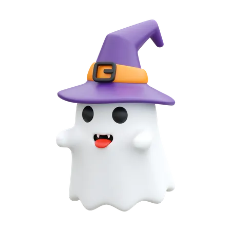 Bruxa fantasma  3D Icon