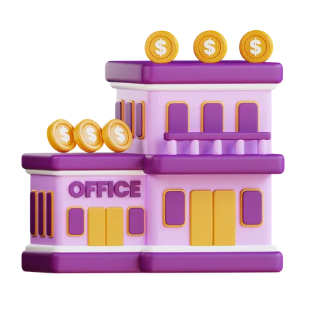 3 D Business Office Illustration 3D Icon