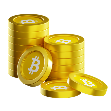 Pilas de monedas bsv  3D Icon