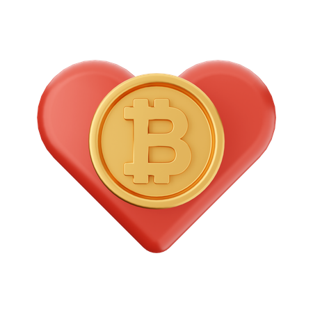 Amor btc  3D Icon