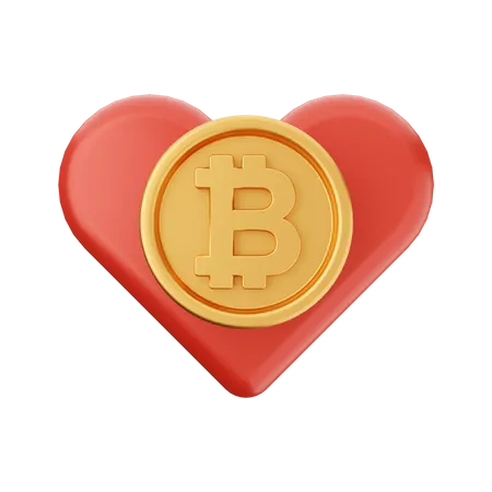 Amor btc  3D Icon