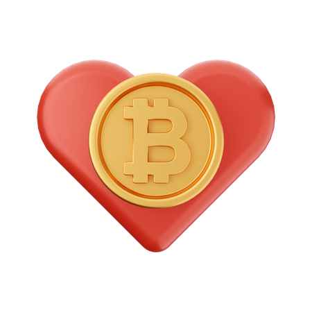 Amour BTC  3D Icon