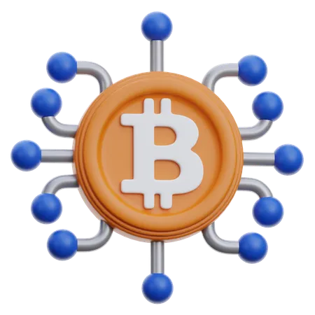 Cadeia btc  3D Icon