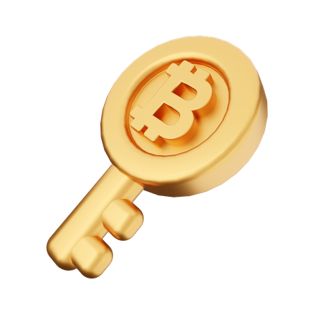 Clave btc  3D Icon