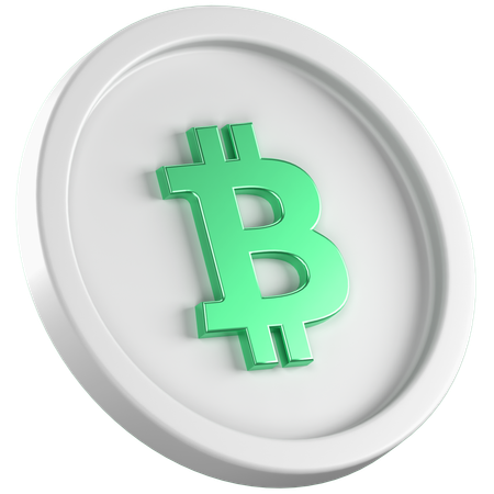 Moeda btc  3D Icon