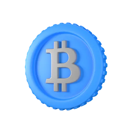 BTC Coin  3D Icon