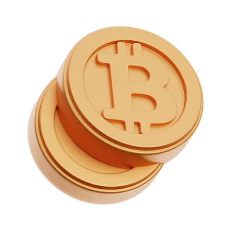 BTC 동전  3D Icon