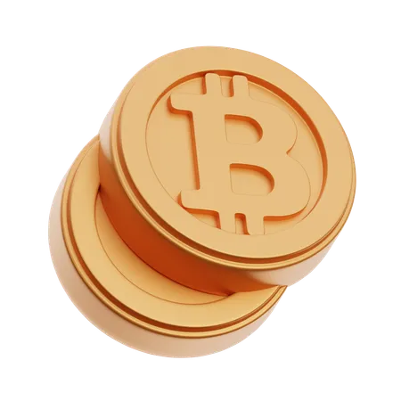 BTC 동전  3D Icon