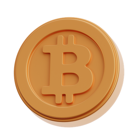 BTC 동전  3D Icon