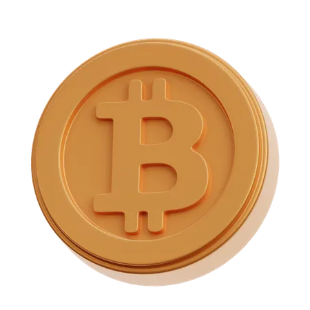 BTC 동전  3D Icon