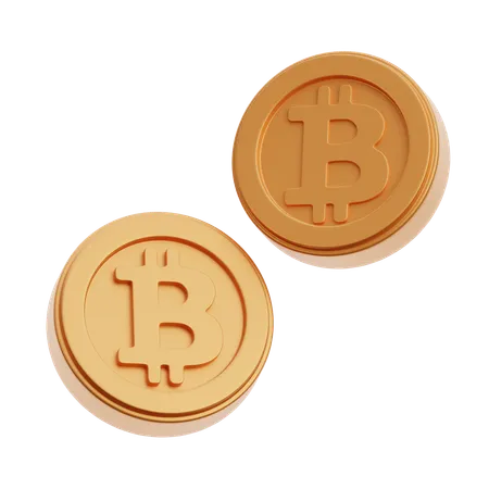 BTC 동전  3D Icon