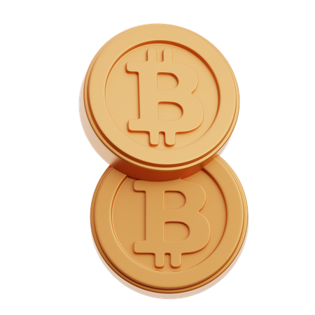 BTC 동전  3D Icon