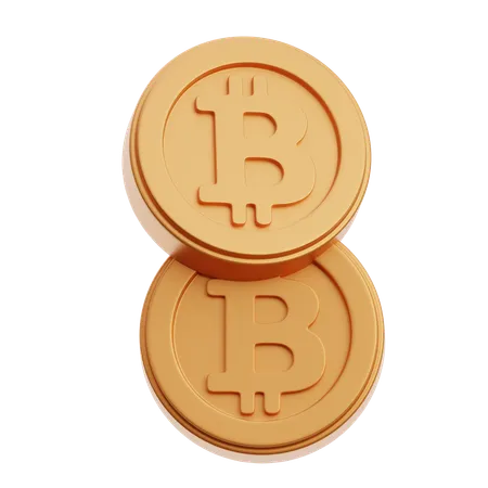 BTC 동전  3D Icon