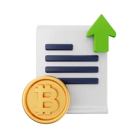 Croissance du BTC  3D Icon