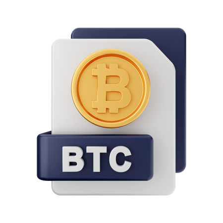 Btc Document  3D Icon