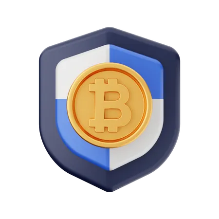 Escudo btc  3D Icon