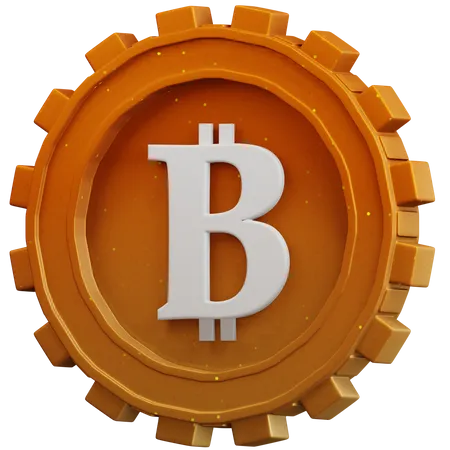 Btc Gold Coin  3D Icon