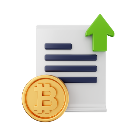 Btc Growth  3D Icon