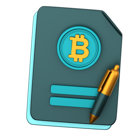 Informe btc  3D Icon