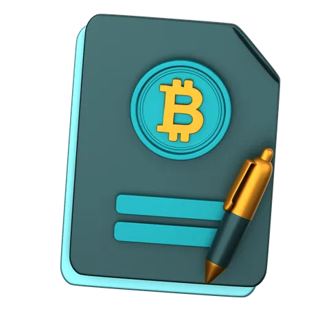 Informe btc  3D Icon