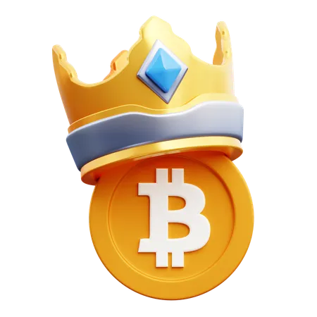 BTC King  3D Icon