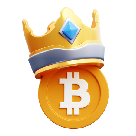 BTC King  3D Icon