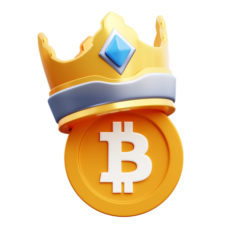 BTC-König  3D Icon