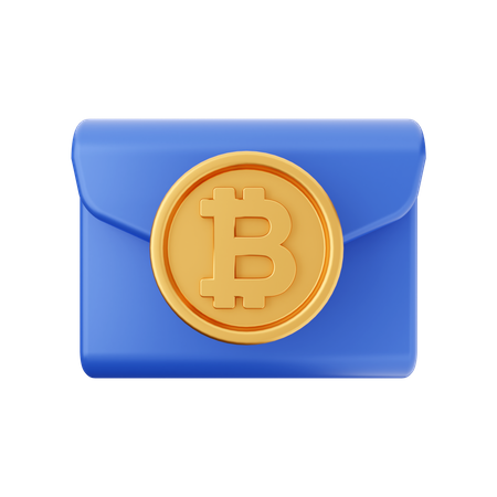 Btc Mail  3D Icon