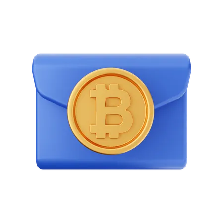 Btc Mail  3D Icon