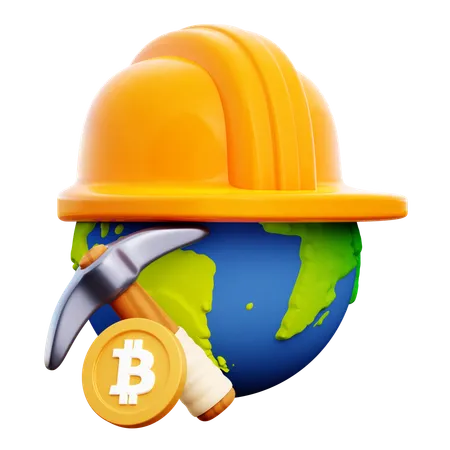 BTC-Mining-Welt  3D Icon