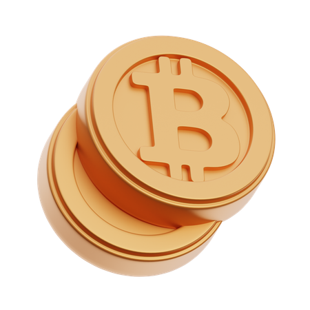 BTC-Münzen  3D Icon